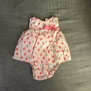 Ice Cream Print Baby Dress